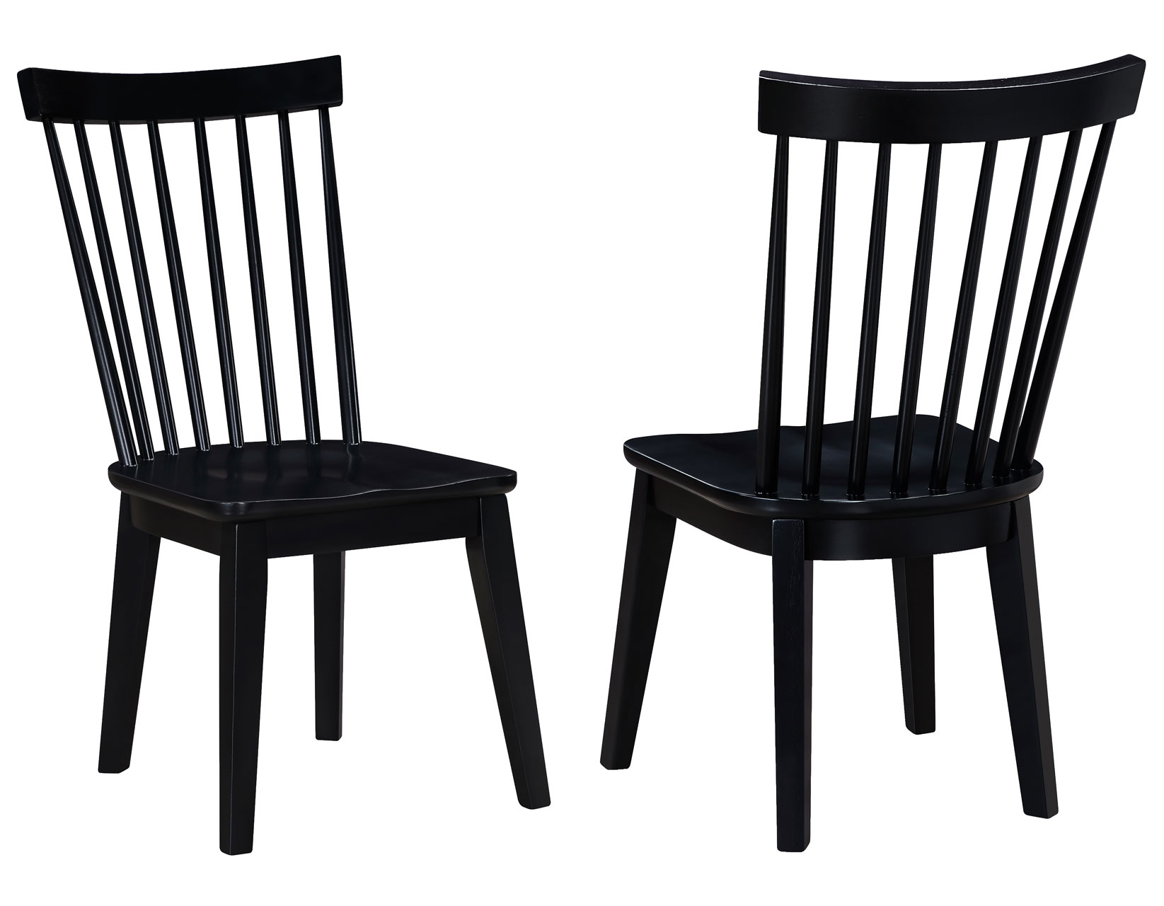 VAUGHN BLACK MODERN WINDSOR SIDE CHAIR - Image 2