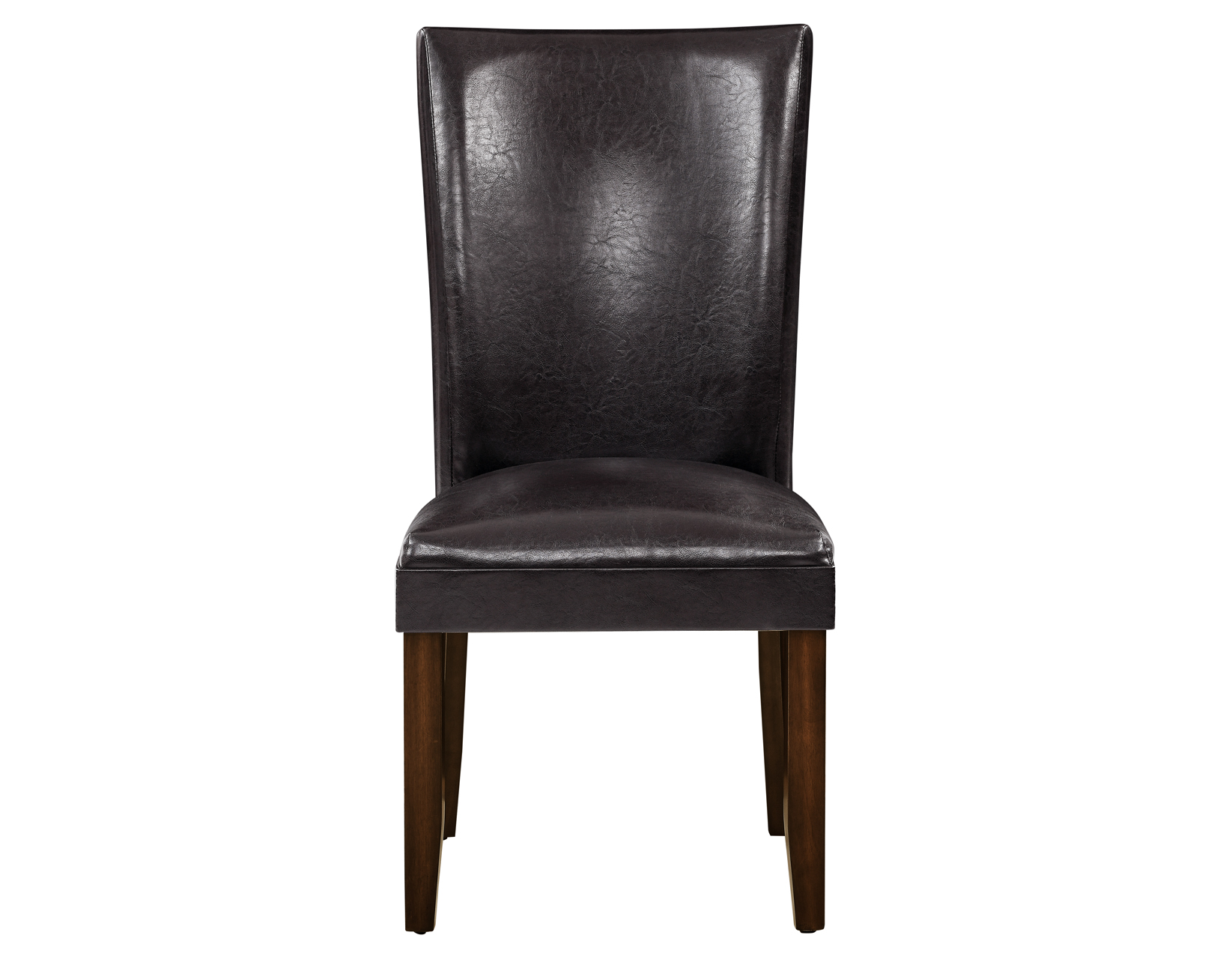 HARTFORD VEGAN LEATHER SIDE CHAIR, BROWN - Image 2