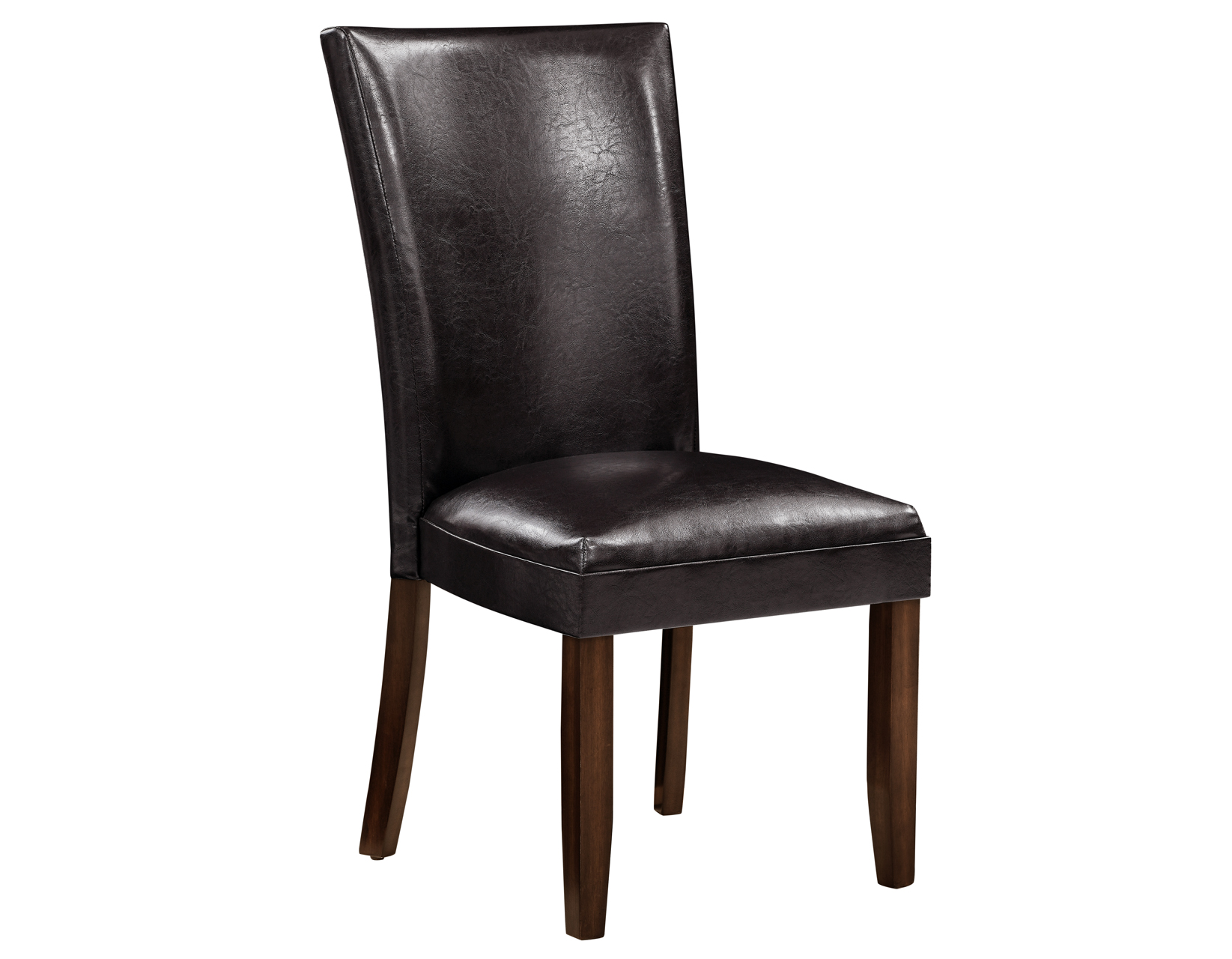 HARTFORD VEGAN LEATHER SIDE CHAIR, BROWN - Image 3