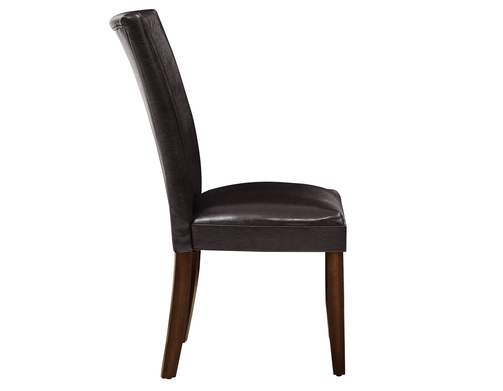 HARTFORD VEGAN LEATHER SIDE CHAIR, BROWN - Image 4