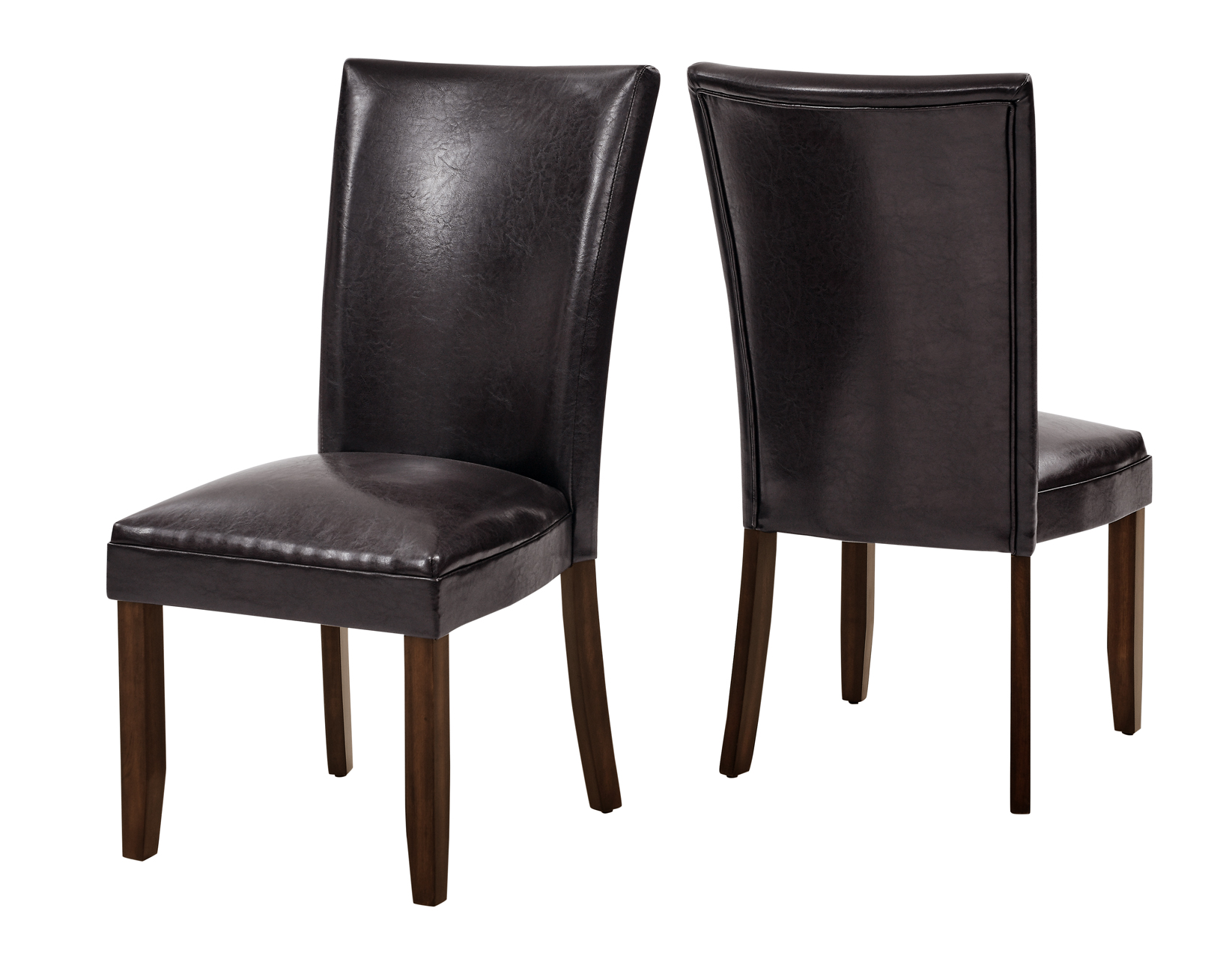 HARTFORD VEGAN LEATHER SIDE CHAIR, BROWN - Image 6