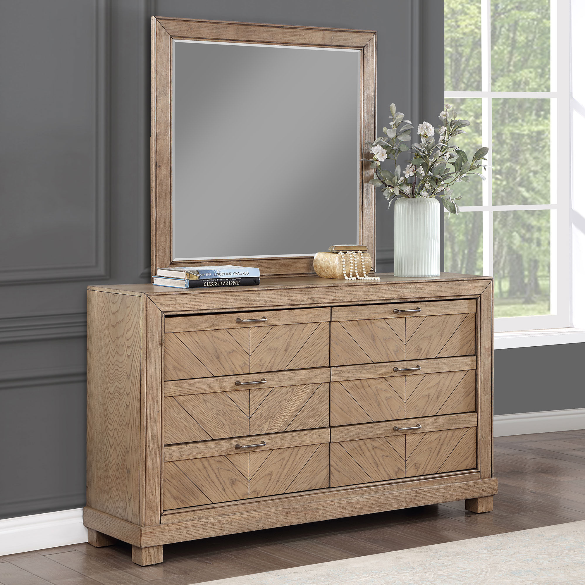 MONTANA DRESSER AND MIRROR, SAND