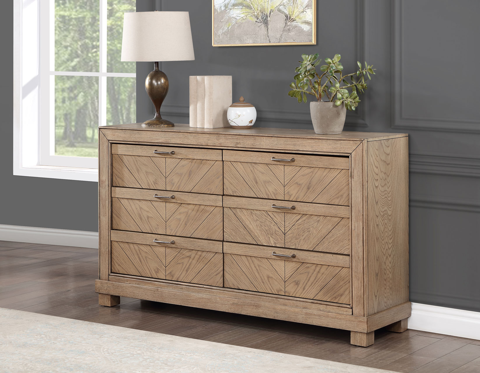MONTANA DRESSER AND MIRROR, SAND - Image 3