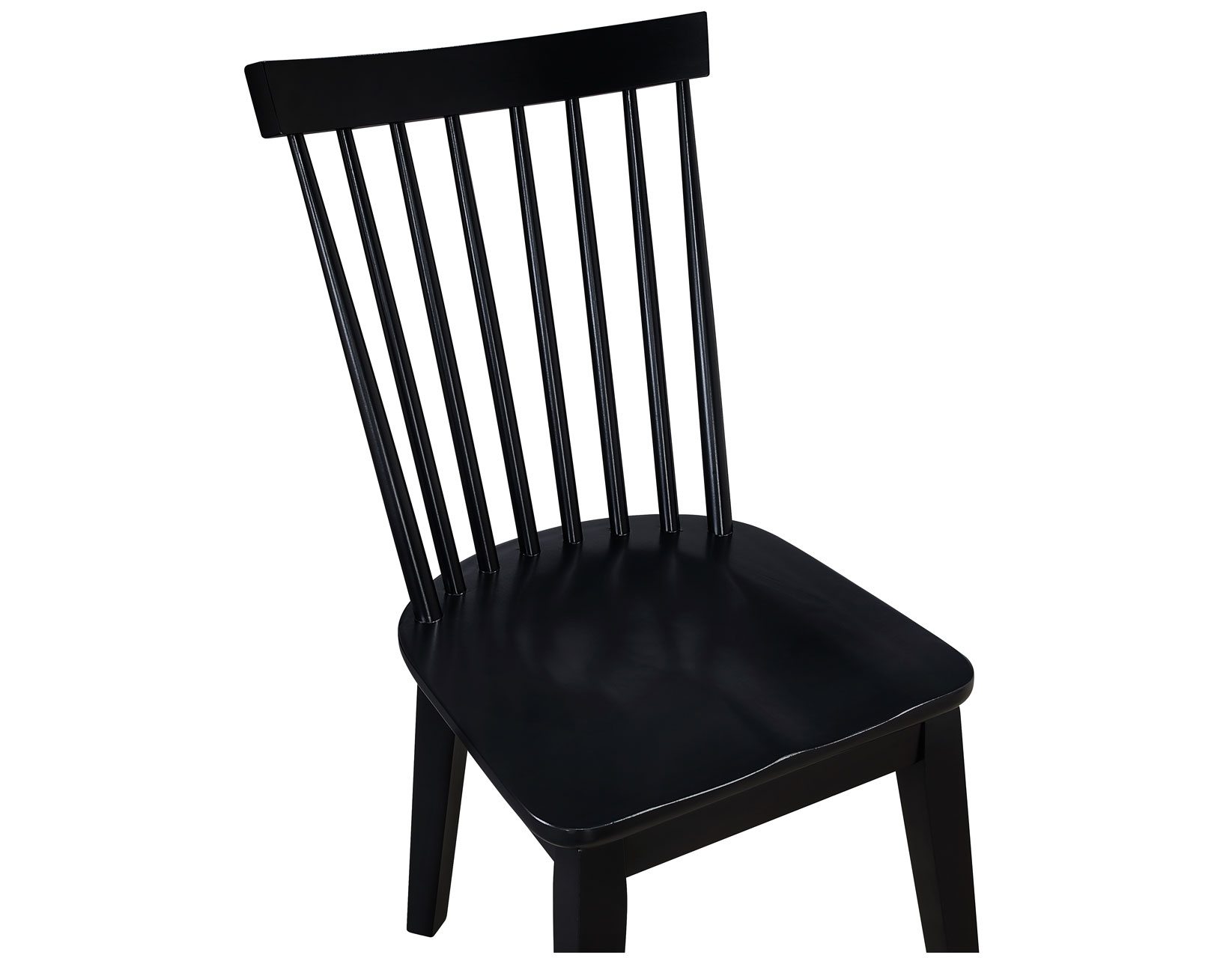 VAUGHN BLACK MODERN WINDSOR SIDE CHAIR - Image 9