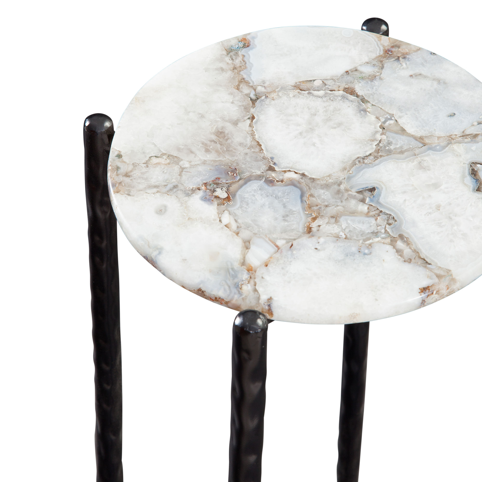 Octavio White Agate Top Chairside Table - Image 4