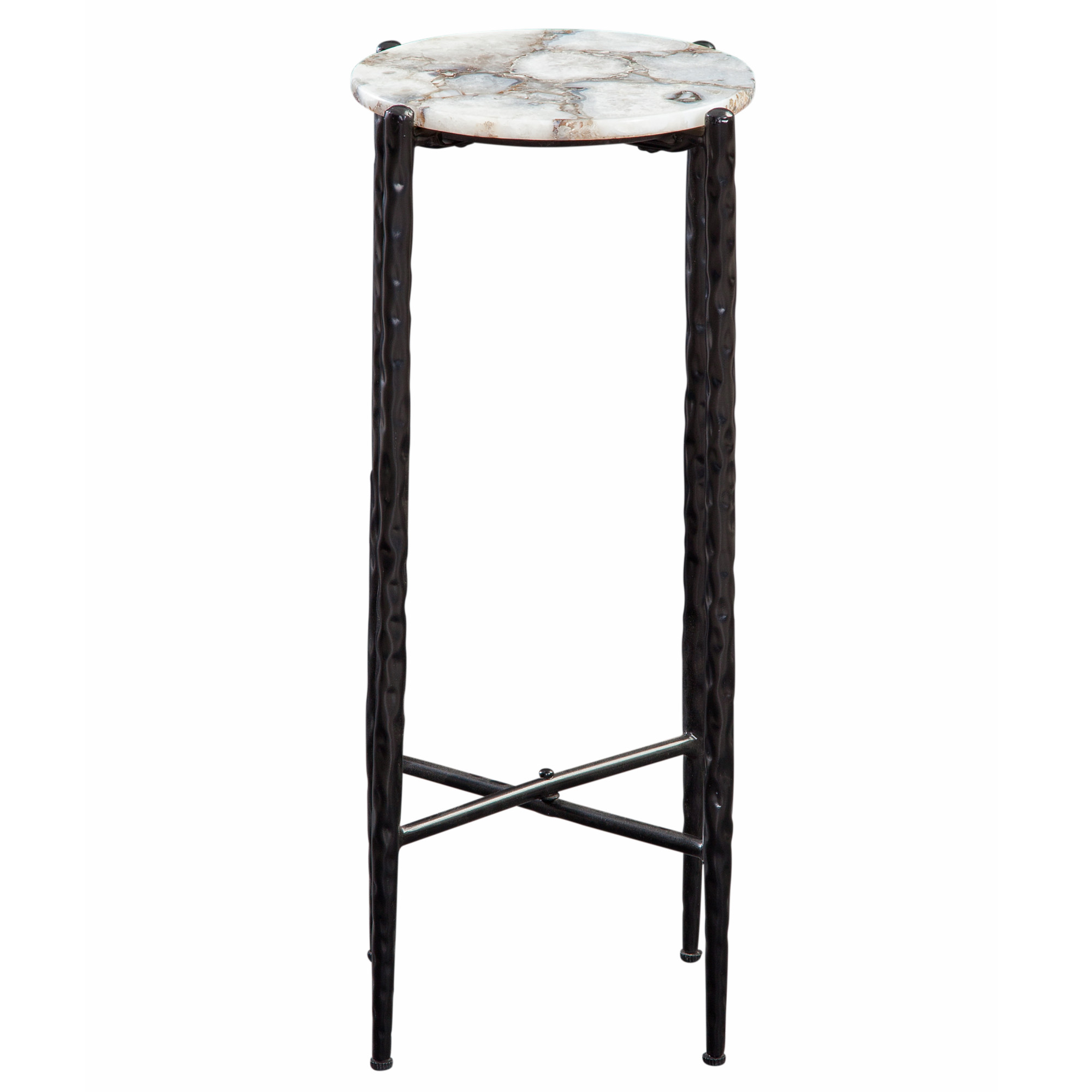 Octavio White Agate Top Chairside Table - Image 3