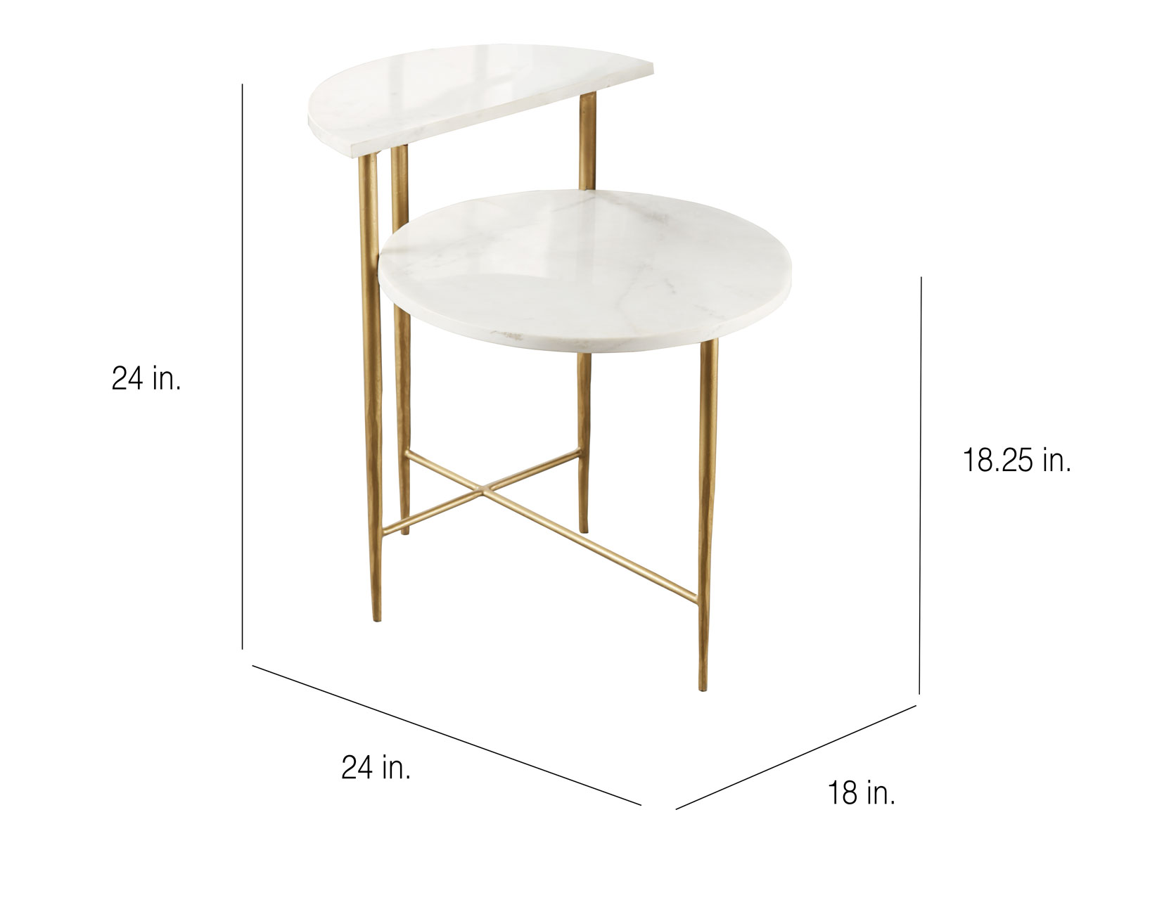 Patna White Marble Top Table - Image 3