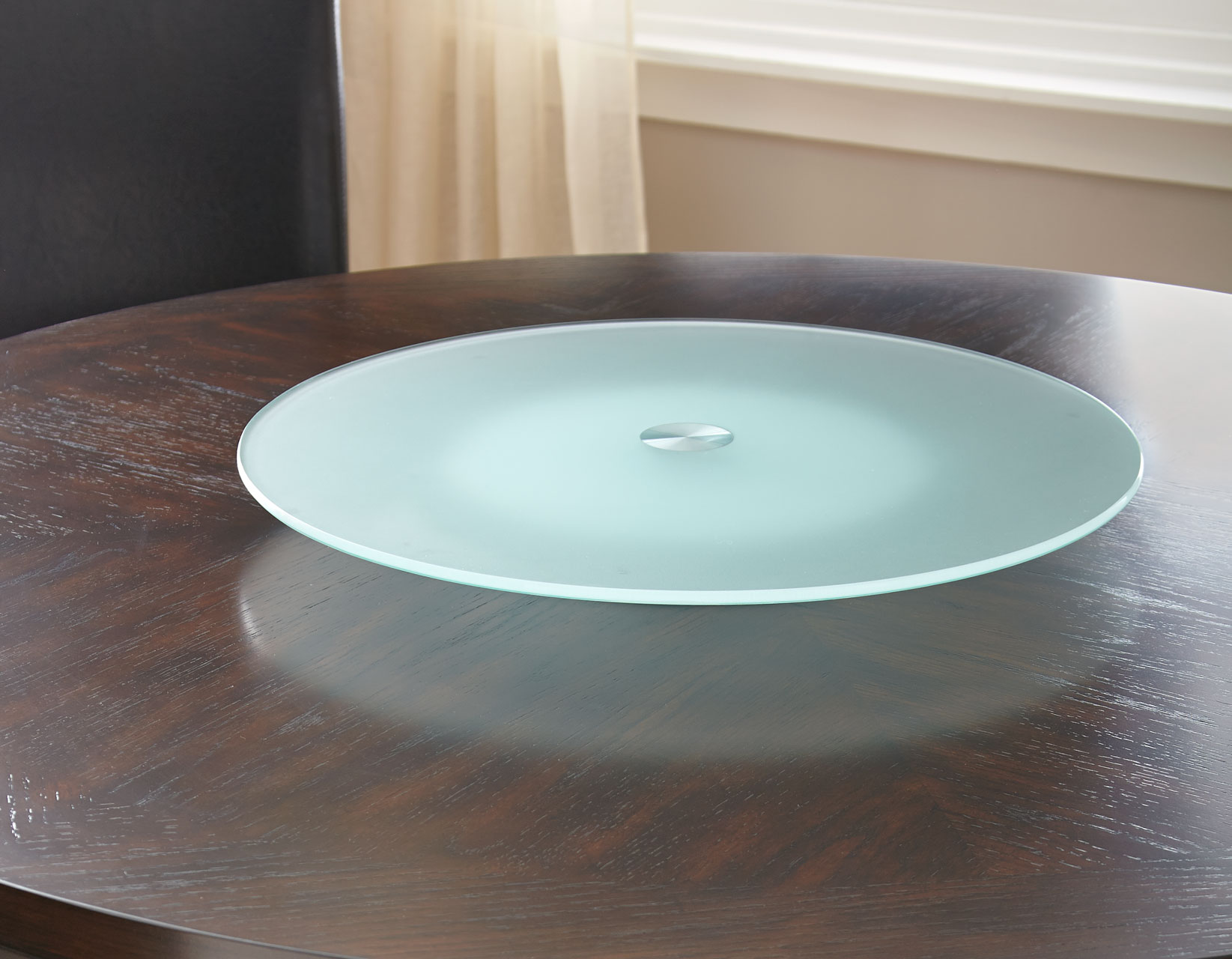 Avenue 22-inch frosted glass Lazy Susan