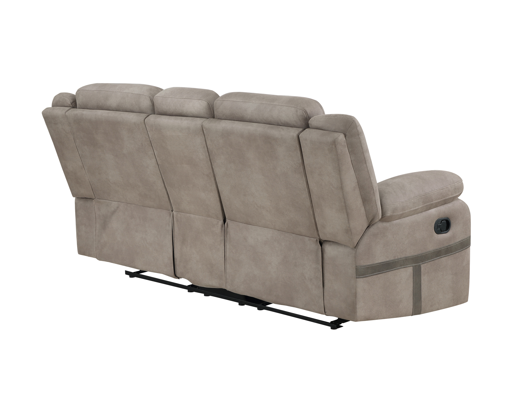 Abilene Manual Reclining Console Loveseat, Tan - Image 12