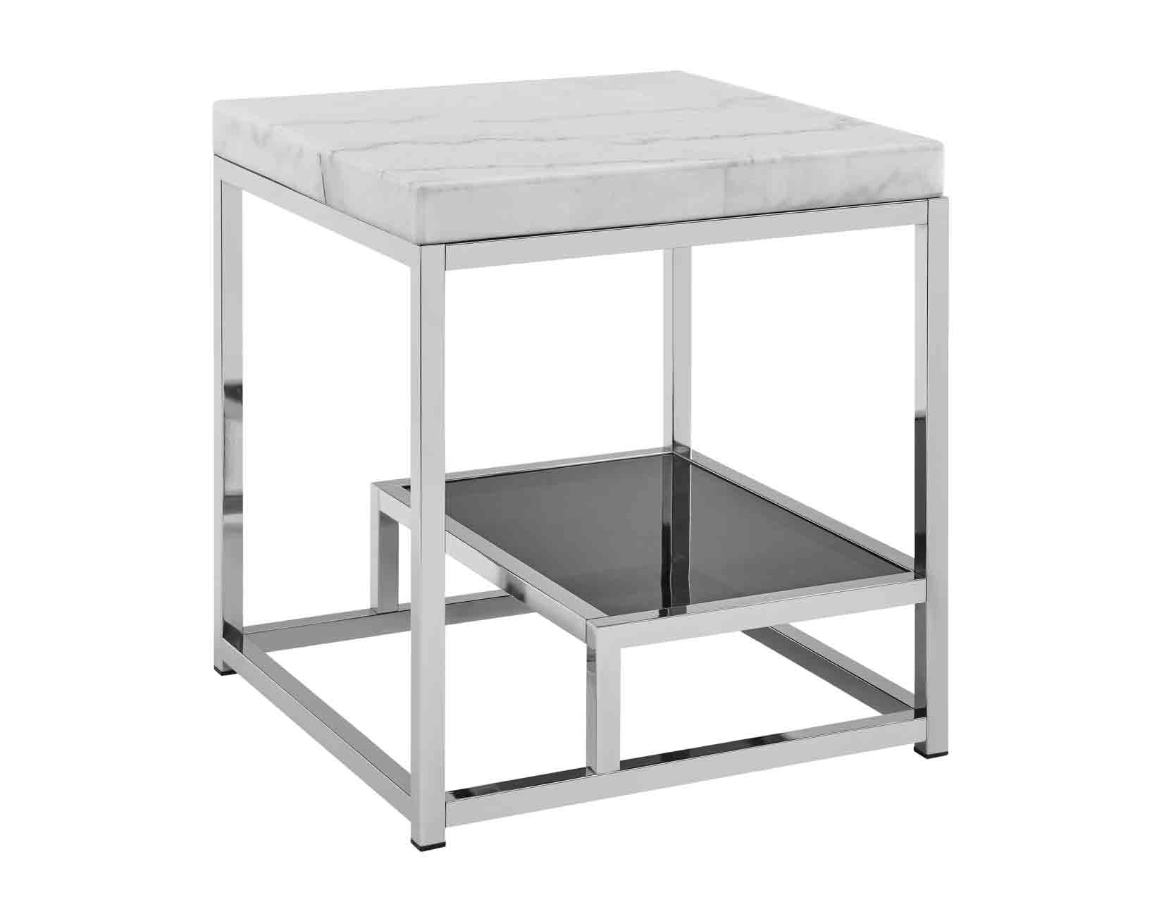 Aston, End Table, White Marble Top - Image 5