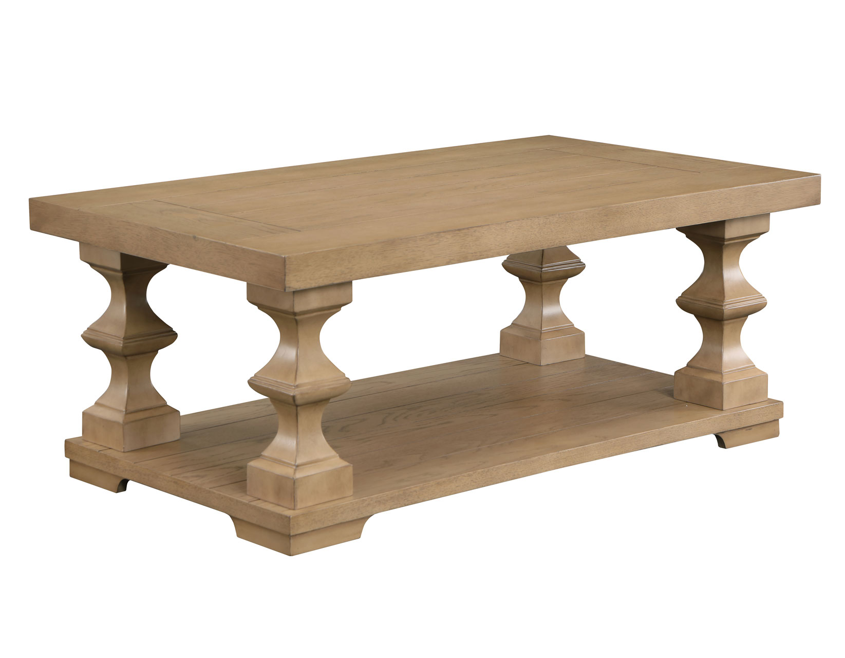 Dory Coffee Table with Casters, Sand - Image 4