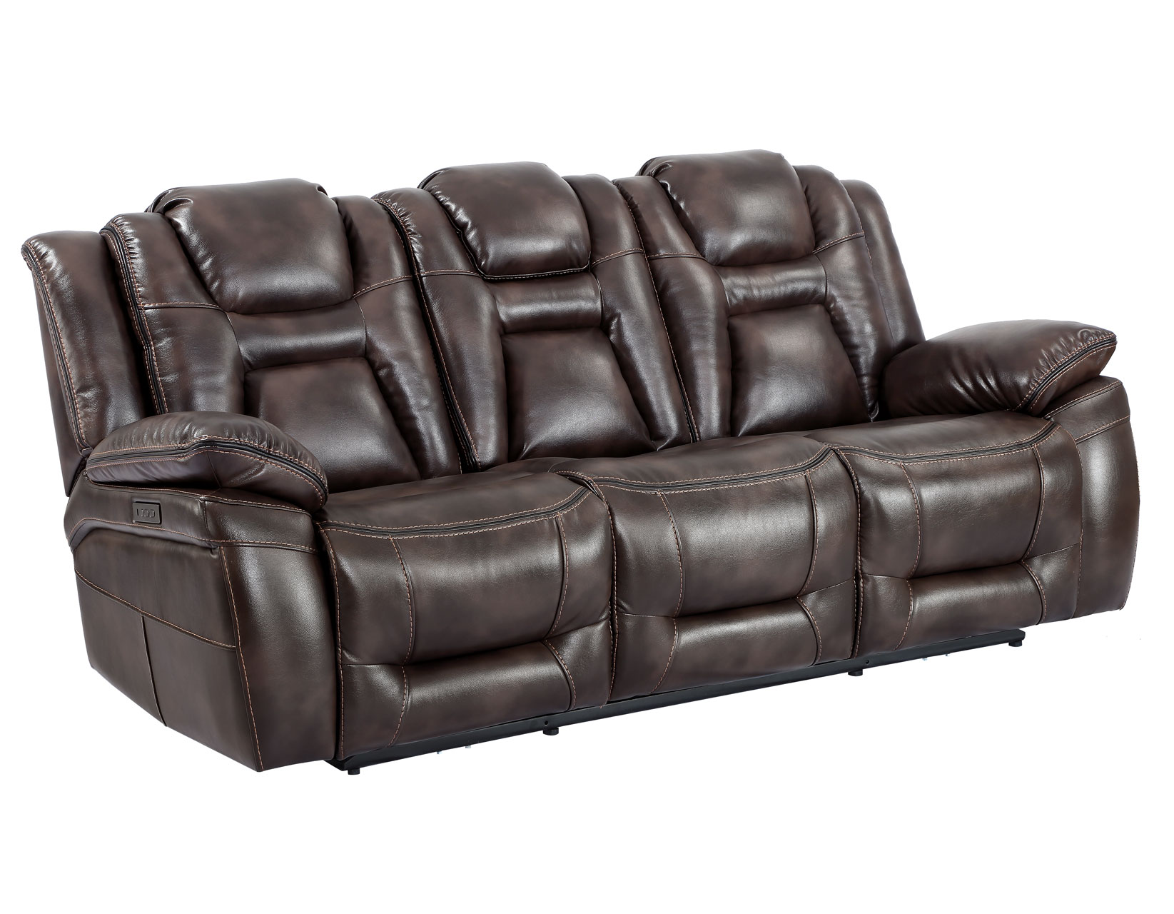 Oportuna Dual-Power Reclining Sofa w/Drop-Down Table - Image 6