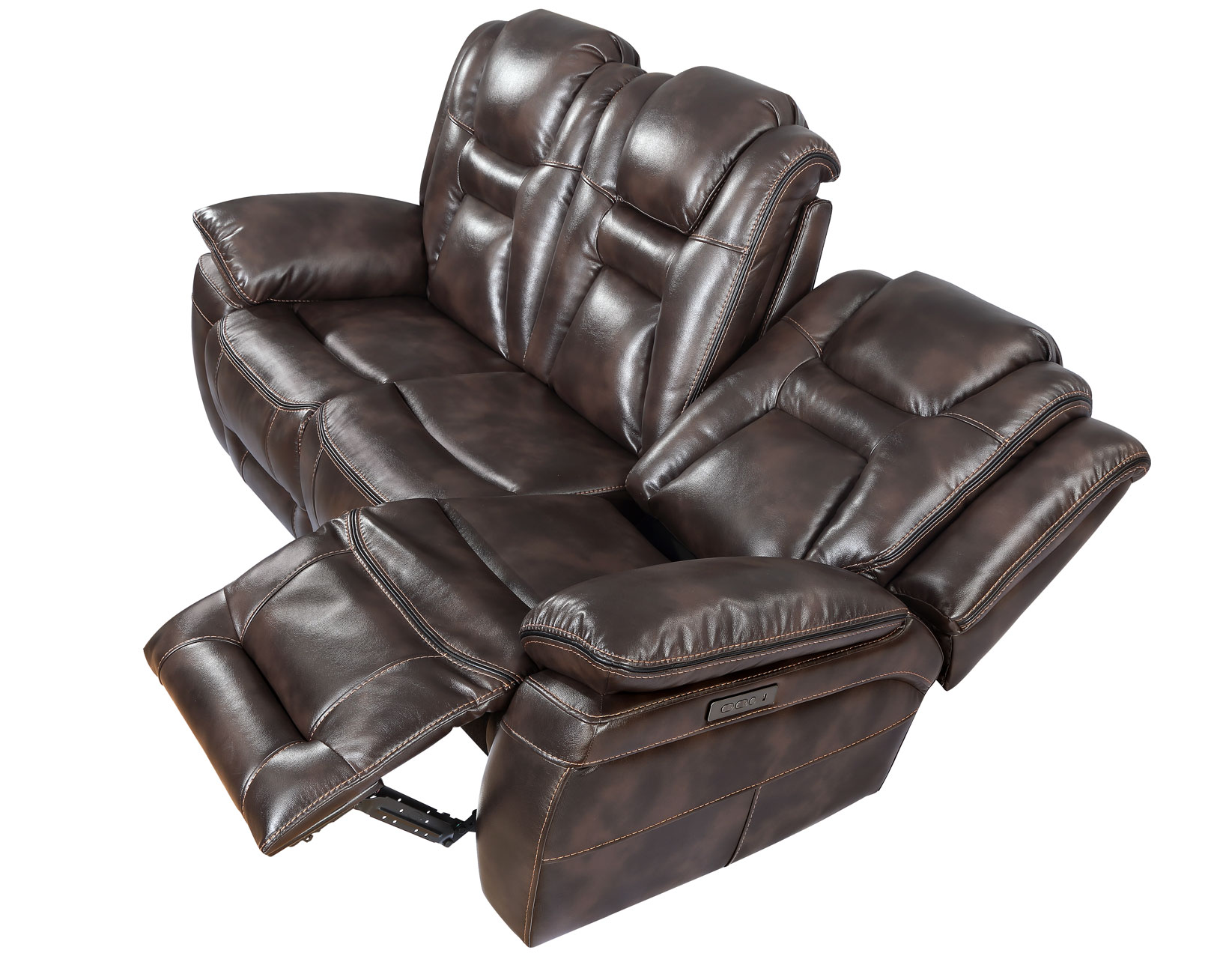 Oportuna Dual-Power Reclining Sofa w/Drop-Down Table - Image 9