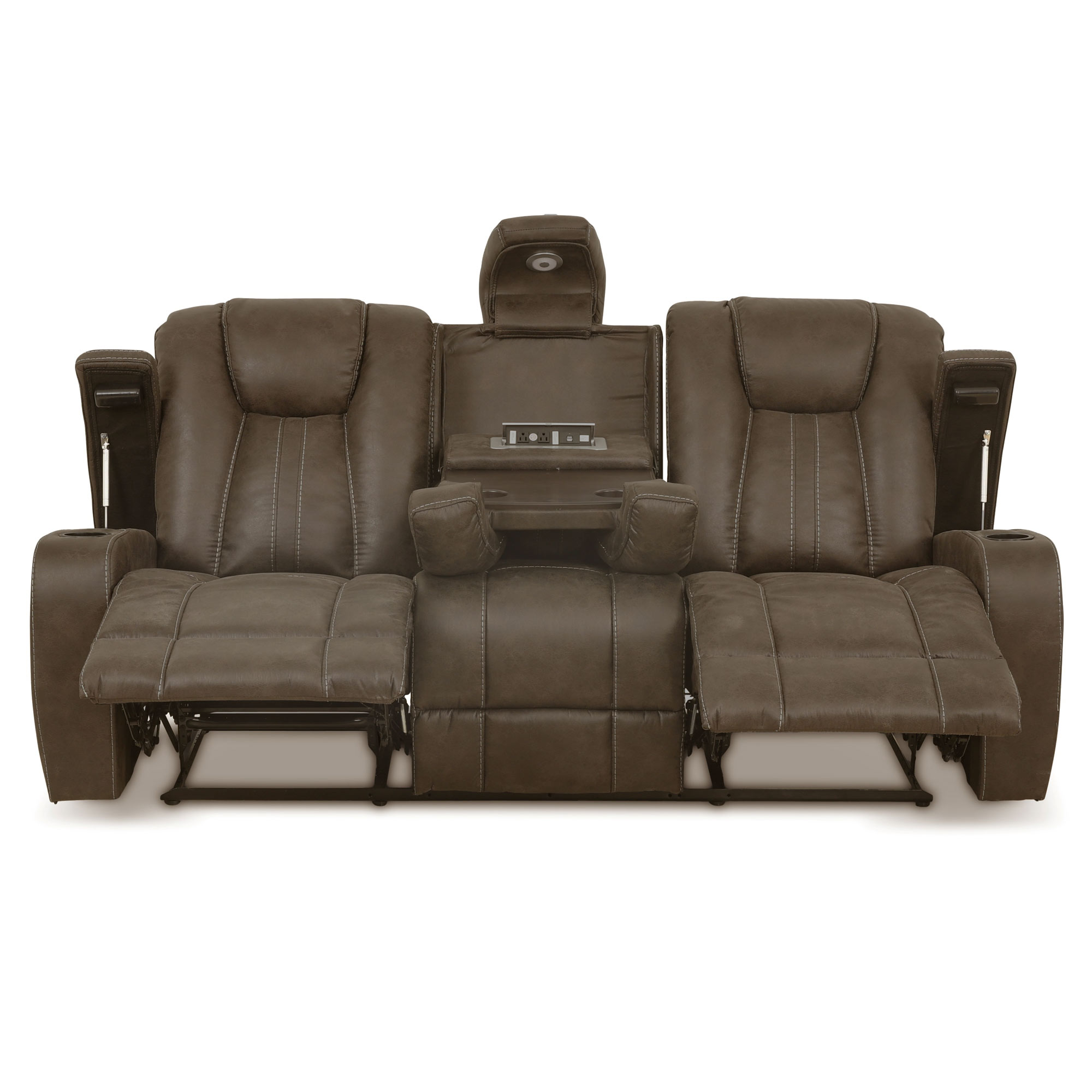 Marlow Sofa, Manual Reclining, Brown - Image 4