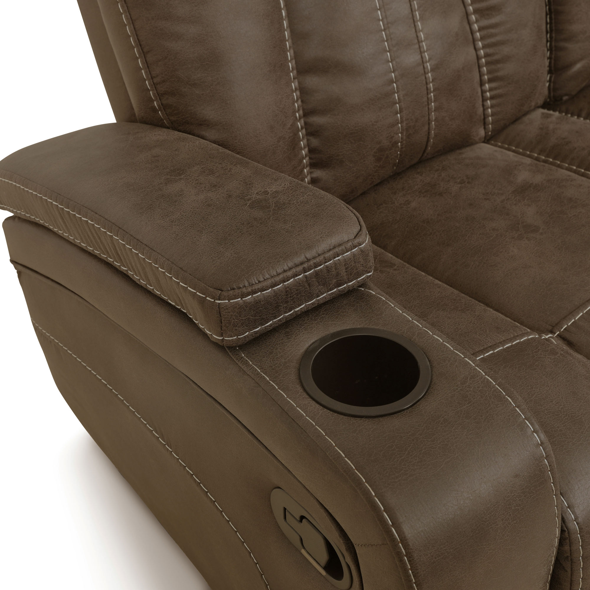 Marlow Sofa, Manual Reclining, Brown - Image 5