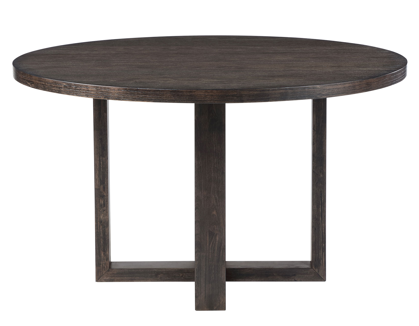 Evan 52-inch Round 5-Piece Dining Set with Eggshell Linen-Look Chairs - Image 9